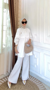 OVI Shirt - Kemeja Blus Wanita Tunik dengan Motif Katbol Yang Cantik