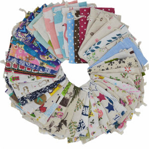 Custom Makeup Bags & Wedding Party Gift Wrapping: 10pcs/lot 10x14cm Cotton Pouch Cloth Drawstring Bags