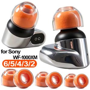 6Pcs For Sony WF-1000XM6/5/4/3/2 High-Transparency Two-Tone Liquid Silicone Ear Tips Noise Cancelling Sponge Earplugs Accessories