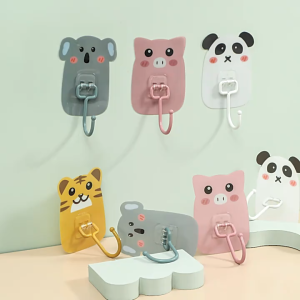 ที่แขวนแปรงสีฟัน พลาสติกหนา (ขายส่ง) - การ์ตูนสัตว์น่ารัก - ใส่ของ+ห้อยแปรง ช่วยห้องสดใส G3626