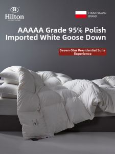 Hilton&Resorts | Premium 95% White Goose Down Warmth Thick Quilt