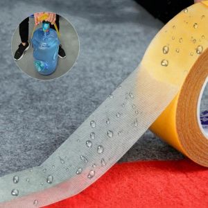 Double Sided Cloth Base Tape Strong High Viscosity Translucent Mesh Waterproof Super Traceless Strong Fixation Carpet Adhesive