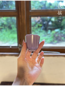 แก้วดื่มชาลายจีนโบราณ แก้วดื่มชาสำหรับผู้หญิง ลายสี่เหลี่ยม อบอุ่น ลายสีล่าง แก้วดื่มชาแบบพิเศษ ชุดดื่มชาแบบพิเศษ