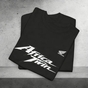 Honda | Honda Mens and Womens T-shirt Honda Africa Twin Summer Motorcycle Tee Racing Niche Short-sleeved Spring Cycling Off-road Top