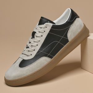 Mens Versatile Sports Shoes Retro Casual Plank Shoes Cow Tendon Bottom Drexin Fall New Style Agimatch Double Layered Leather