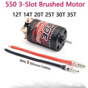 SURPASS HOBBY | Động Cơ Chổi Than SURPASS HOBBY 550 Dành Cho Xe Mô Hình RC Crawler Traxxas SCX10 Tỷ Lệ 1:10 - 3 Khe Cắm Với Trục 3.175mm - Tùy Chọn 12T-35T