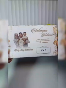 Undangan Khitan Semi Amplop ( ISI 30 PCS ) Elegan Desain Custom Bahan Berkualitas Bonus Lengkap