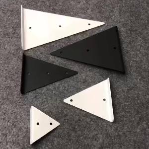 Black Shelf BracketHidden Brackets for Floating Wood Shelves - Concealed Blind Shelf Support – Screws and Wall Plugs Included