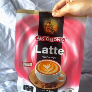 Aik Cheong Coffee Latte French Adora Coffee Creamy Rich Flavourful Kopi Instant Latte Otentik One Pack 12 sachet - 300gr