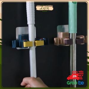 Móc Kẹp Cây Lau Nhà Kẹp Chổi Dán Tường Móc Đa Năng Chịu Lực Tốt Giao Màu Ngẫu Nhiên