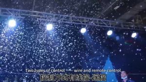 1500W Snow Machine Simulated Wired Remote double Control Snowflake maker free snow oil 仿真雪花机Christmas Wedding Party