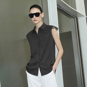 AMII | Elegant Business Summer Lace Blouse Loose Shirts