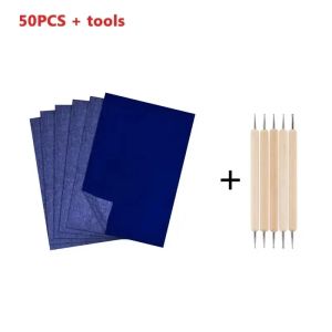 50 Sheet A4 Size Copy Carbon Paper Reusable Tracing Transfer Paper for Office School Home Canvas Wood Glass Metal Ceramic