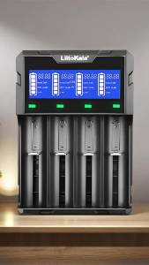 Liitokala Lii-KU4 Battery Charger Universal 2-in-1 for 21700 18650 26650 16340 14500 Lithium Rechargeable Cells