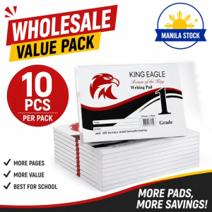 BINLU 10pcs Wholesale King Eagle Writing Pad Grade 1 Grade 2 Grade 3 Grade 4 School Supplies 80 Pages Makapal Thick Paper for Elementary Students Back to School 2026 Essentials Bundle Murang Gamit sa Eskwela Ready Stock Manila COD
