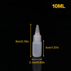 HNKMP | 【10-1000ML Empty Plastic Squeeze Dropper Bottle With Screw Cap Semi-transparent Eyes Liquid Ink Oil Paint Pigment Container】