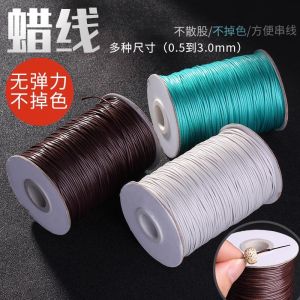 Wax Leather Rope Wax Thread Woven Necklace DIY Pendent Hanging Cord Bracelet Rope Handle Piece Necklace Rope