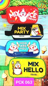 OBRAL PCK 063 pencil Case kotak pensil Resleting Besar MIXUE tempat alat tulis pensil pulpen