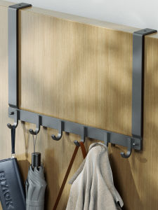 Super Long Door Back Hooks 4.5cm Thick Door Stainless Steel Bedroom Door Hang Clothes Rack Traceless No Punching Clothes Coat Hooks