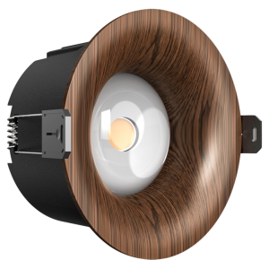 FANYAO | Walnut Wood Grain Arc Rainbow Hill Inset Mid-century Style Non-pre-buried Anti-glare Spot Light
