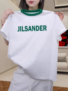 Fashionable round Neck Short Sleeve Loose Womens T-shirt Spring Summer New Arrival Slimming Versatile Top Korean Style Straight Cut