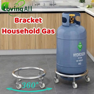 Gas Tank Stand With Wheels Moveable Rolling Tray Bracket Plant Basin Holder Dolly Gas Tank Rack