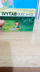 Viên ngậm ho IVYTAB Dược Khoa - Hỗ trợ giảm ho giảm tiết đờm  giảm đau rát họng - hộp 18 viên