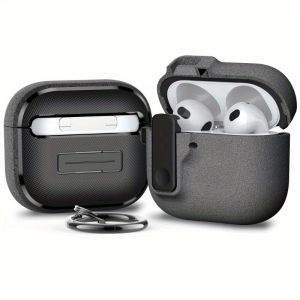 New for AirPods 4th Generation Case (2024) Rugged Shockproof Protective Cover with Secure Lock for Apple AirPods 4 Earphone Accessories