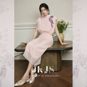 JK&JS | Đầm Cinching eo Gợi cảm từ Lụa Mỏng
