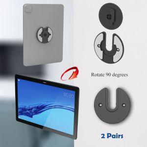 90 Rotatable Tablet Wall Mount Kit Universal Adjustable Wall Mount Holder Bracket For Ipad Kindle E-Reader Router TV Box
