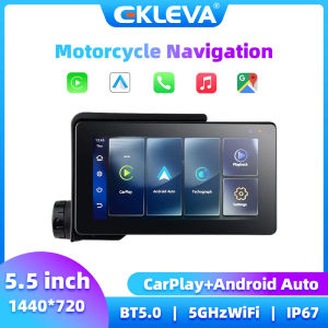 EKLEVA Motorcycle Carplay Screen for BMW R1200GS ADV/ R1250GS ADV Monitor Wireless Carplay Android Auto Display Motorcycle