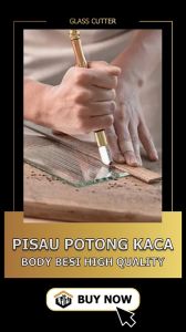 PISAU POTONG KACA GAGANG PVC & BODY BESI ORIGINAL 100% HIGH QUALITY - OIL GLASS CUTTER TERMURAH KUAT DAN TAJAM