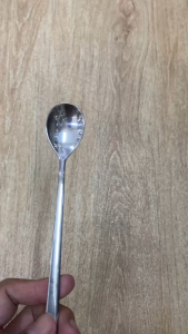 Muỗm Thìa chanh inox cán dài muỗng inox ăn sinh tố smoothie nước ép cafe đá hàng cao cấp 21cm