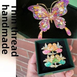 Diy Handmade Abalone Shell Materials Kit Pin Brooch Teachers Day Activity Traditional Cultural Heritage Jewelry Salon