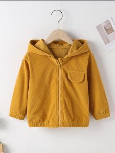 JAKET ANAK HOODIE ZIPPER BAHAN CODOROY KOREAN STYLE