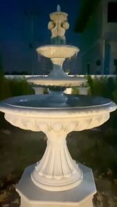 น้ำพุจานสามชั้น อ่าง1.2: น้ำพุตกแต่งสวนเสริมฮวงจุ้ย