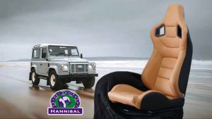 Sports Racing Bucket Seat for Classic Land Rover Defender 1985-2016 (Pair) Installation Included. Bespoked Classy Premium Upholstery