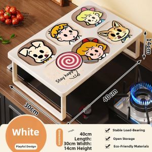 Stove Top Remodeling Storage Shelving