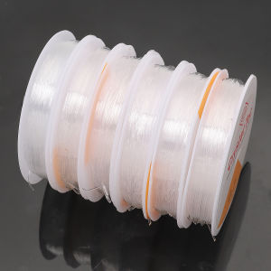0.4-1mm Clear Elastic Cord Round Crystal Rope Beading Wire for Jewelry Making DIY Bracelet Necklace Handicraft Jewelry Materials