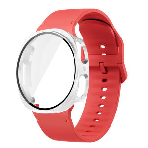 Dây Đeo Thay Thế Samsung Galaxy Watch Vỏ Bảo Vệ 44mm 40mm Dây Đeo Thể Thao Kính Correa Vòng Đeo Tay Cho Watch 8 9
