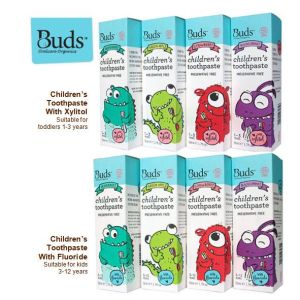 BUDS Childrens Toothpaste Strawberry with Xylitol 50ml