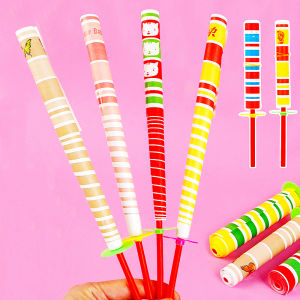 6Pcs Funny Retractable Magic Paper Wand Toys Boys Girls Birthday Party Guest Gifts Souvenir Piñata Filler Kids Rave Party Favors