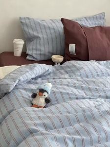 SHAYA | Bộ Đồ Chăn Ga Gối Bốn Mảnh Cotton Đã Rửa