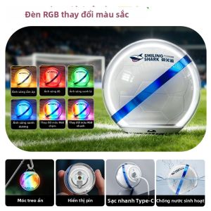 SMILING SHARK | Đèn Không Gian RGB Di Động Dùng Cho Đèn Trại Nạp Lại Điện Được
