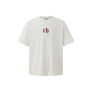 CHINISM | Embroidered White Short Sleeve T-Shirt