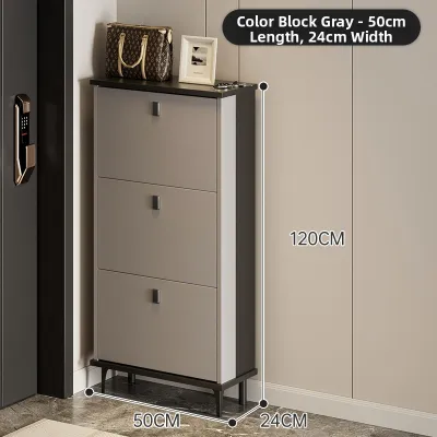 Slim Flip-door Shoe Cabinet Large Capacity Modern Luxurious