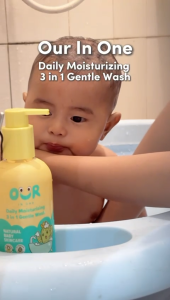 Our In One Sabun Bayi 3 in1 Hair & Body Wash - Lembut Alami Aman untuk Newborn & Kulit Sensitif