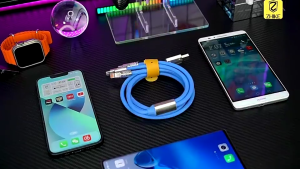 120 Watts Fast Charging Cable 6A Fast Charging Cable 3-in-1 super fast charging data cable