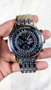 JAM TANGAN RANTAI PRIA KEREN TERLARIS SPORTY STAINLESS STEEL / Jam Tangan Pria Chrono Aktif Luminous / Jam Tangan Pria Dewasa Chrono Stainless / Jam Pria Cowok Analog Rantai Stainless Chrono dan Tanggal Aktif Kualitas