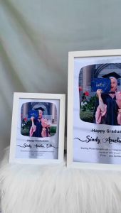 (B2130006) KADO ULANG TAHUN/WISUDA/ENGAGEMENT/ANNIVERSARY/PERNIKAHAN/Frame Gif/Wedding/ Graduation BINGKAI FOTO/Hampers Murah
